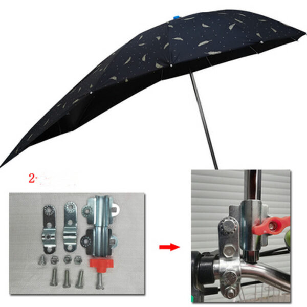 Battery Scooter Three-wheeled Bicycle Vinyl Anti-ultraviolet Umbrella - Image 2