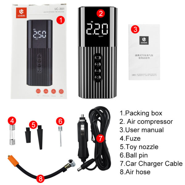 Portable Mini Electric Car Tire  Air - Image 3