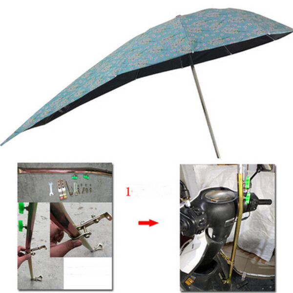 Battery Scooter Three-wheeled Bicycle Vinyl Anti-ultraviolet Umbrella - Image 6