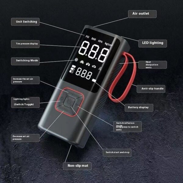 Portable Lithium Battery Car Tire Inflation - Image 7