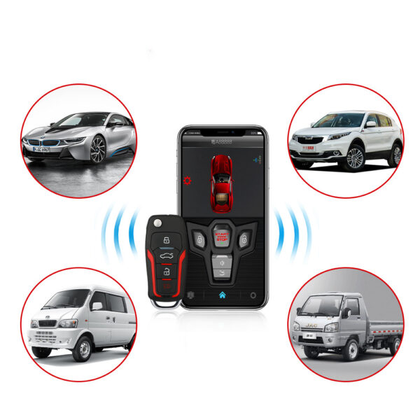 Mobile Phone Control Car One-way Remote Control One Button To Start The Car Alarm - Image 4