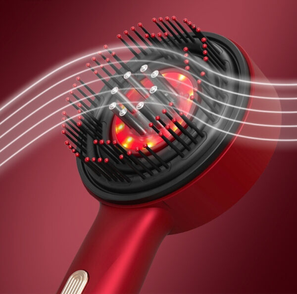 Electric Massage Comb Home Scalp Drain Comb Red Light Anti-slip Hair Care Multi-functional Massage Comb - Image 10