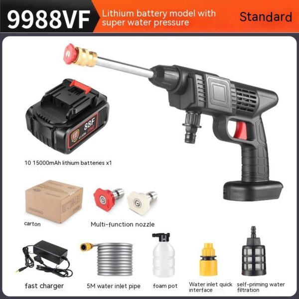 Portable Car Washing Machine Household Wireless Lithium Battery Car Washing Gun - Image 6