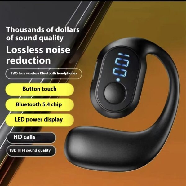 Business Wireless Headset Ear-mounted Non In-ear Smart Digital Display - Image 6