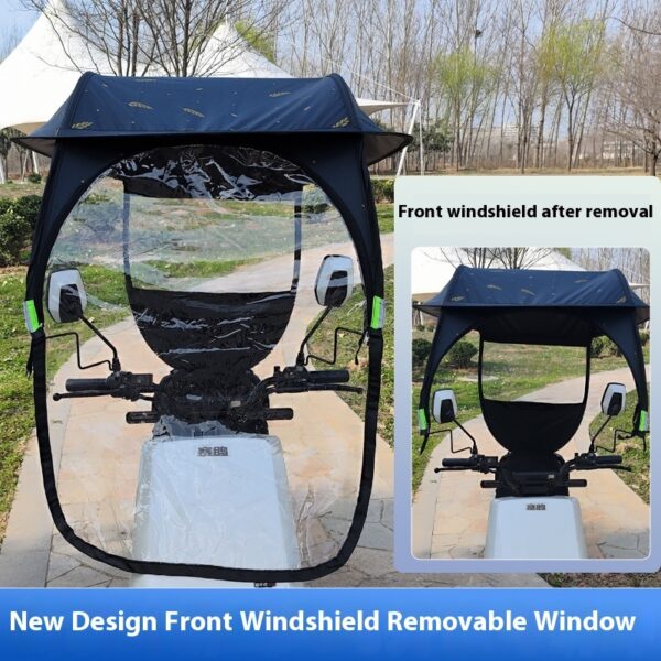Canopy Battery Car Four Seasons Universal Motorcycle Sun Protection Sunshade - Image 10