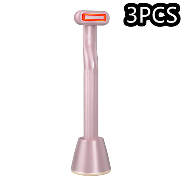 New Upgraded 360 Degrees Rotary Eye Massage Therapeutic Warmth Face Massage Red LED Light 5-in-1 Skincare Tool Wand - Image 3