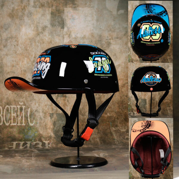 Motor Car Half Helmet Scooter Scoop Helmet  Helmet - Image 4