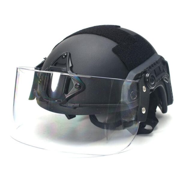 Transparent Windproof Lens Explosion-proof Guide Rail Mask Helmet Face Protection - Image 4