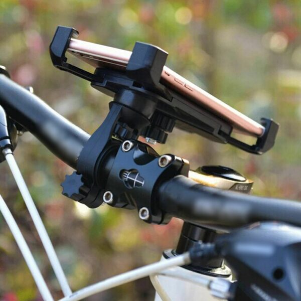 Handlebar Phone Holder 360 Rotation Adjustable Mobile Phone Holder Portable Car Bracket For Bike Electric Scooter Motorcycle