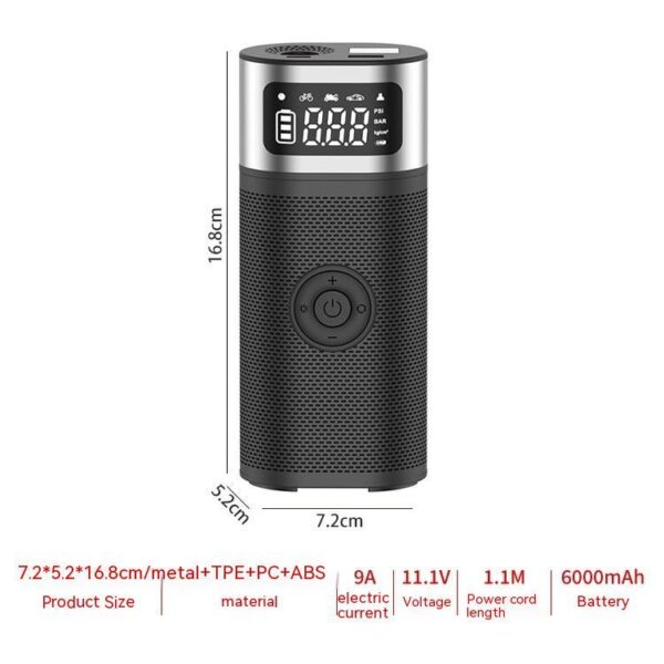 Portable Wireless Smart Vehicle Air Pump - Image 4