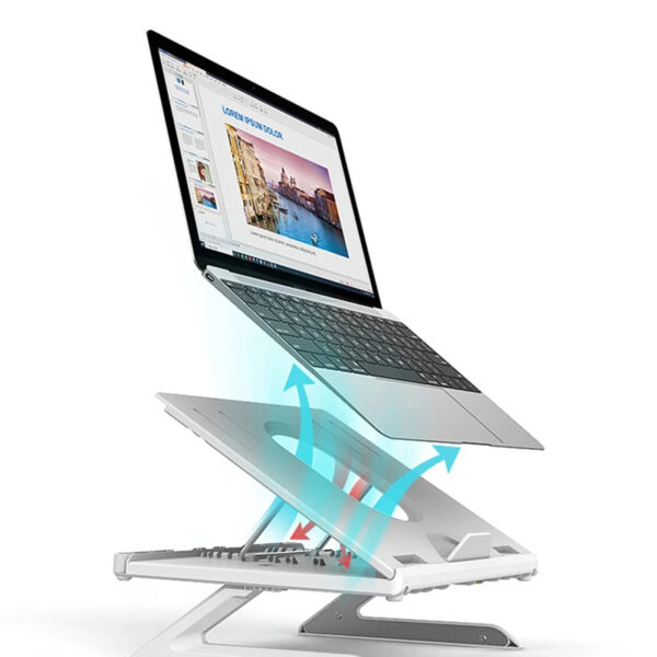 New Laptop Stand Multifunctional Folding Lift Portable Laptop Stand Monitor Increase Rack Aluminum Alloy Base - Image 10