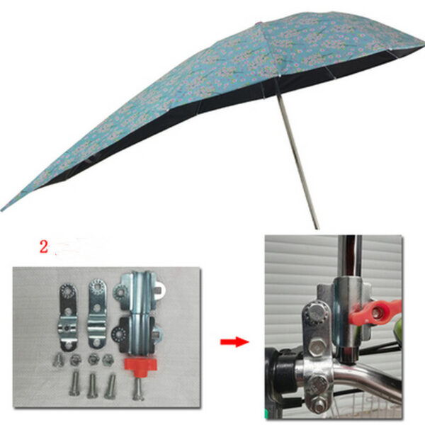 Battery Scooter Three-wheeled Bicycle Vinyl Anti-ultraviolet Umbrella - Image 3