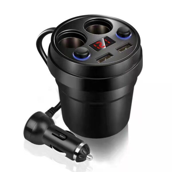 Car Charger Cup Type Fast Charging Plug Car Mobile Phone Multi-function Cup Type Car Charger - Image 5