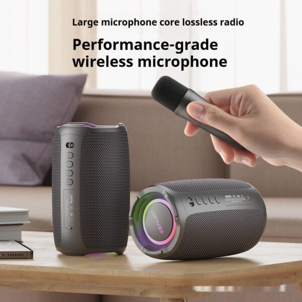 Portable Bluetooth Speaker Home Microphone Wireless Karaoke Speaker - Image 8