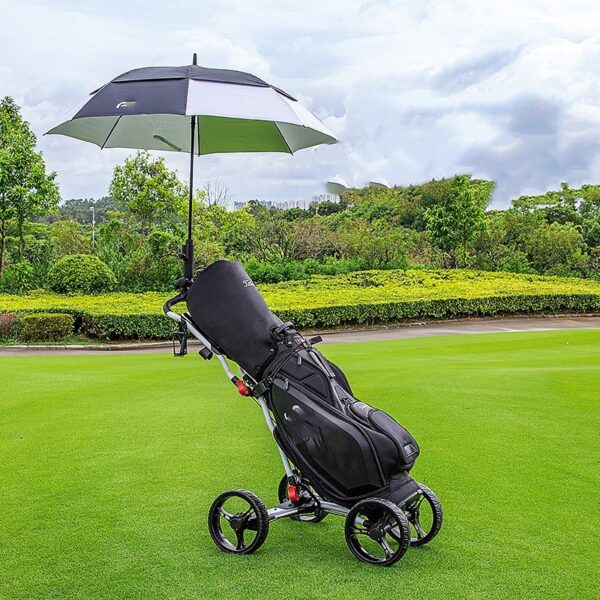 Golf Course Cart Four Wheel Aluminum Alloy Foldable With Umbrella Rack - Image 5