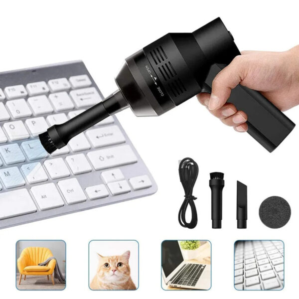 Portable Cordless Electric Air Duster Keyboard PC Car Cleaner Tool Rechargeable Compressed Air Duster, Keyboard Cleaner Electric Air Duster, Good Replace Compressed Air Can, No Canned Air Duster - Image 9