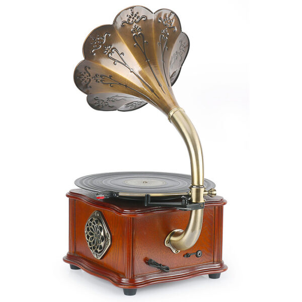 Retro Petunia Vinyl Record Player Retro Phonograph Bluetooth Audio - Image 7
