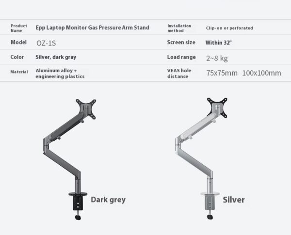 Free Hover Notebook Air Pressure Arm Bracket - Image 9