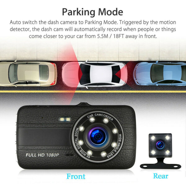 HD driving recorder with 8 night vision lights - Image 2