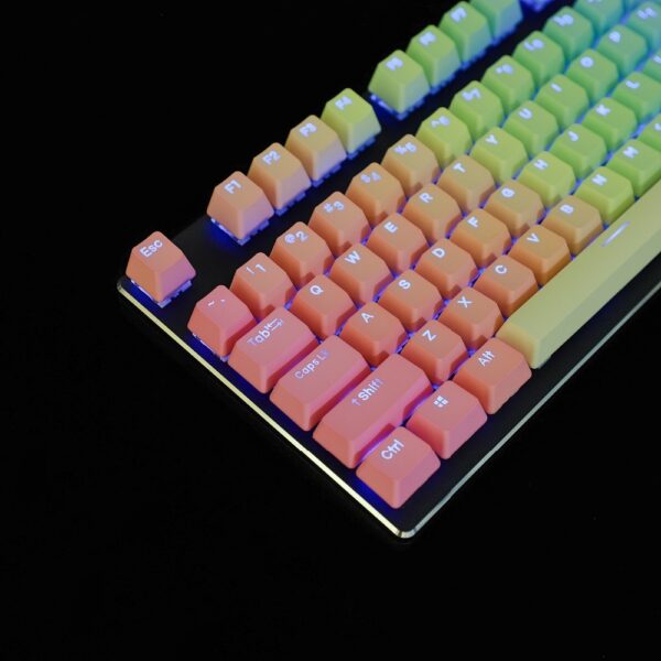 Rainbow Blue Enchantress Big Carbon 109-Key Mechanical KKeyboard Keycap - Image 2