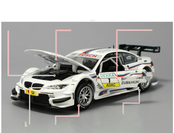 Caipo Alloy Pull Back Car Model M3dtm Concept Racing Car - Image 4