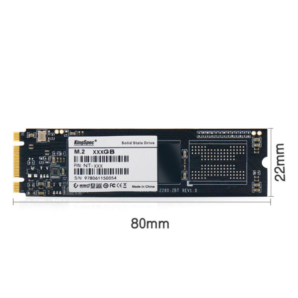 KingSpec M.2 NGFF 2280 SATA 128G 256G SSD Solid State Drive - Image 2