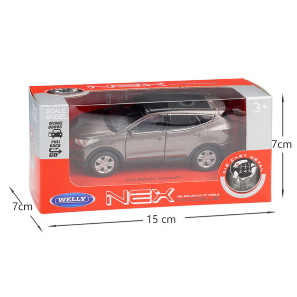 Hyundai Shengda Hyundai Santafe Simulation Alloy Car Model Pull Back CaR - Image 3