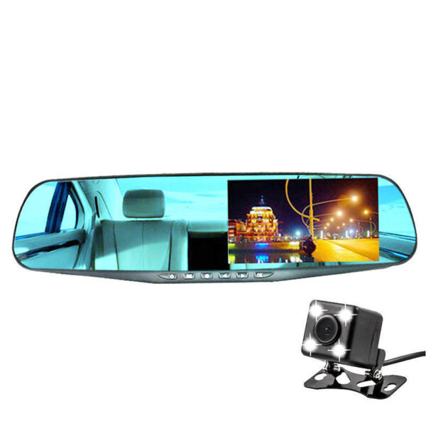 Driving Recorder 1080p HD New Night Vision 360 Dual-lens Reversing Image 4.3 Inch Driving Recorder - Image 3