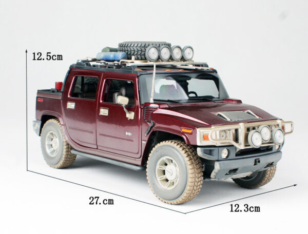 Hummer 2003 H2 Suv Simulation Alloy Car Model Simulation Alloy Car Trim - Image 7