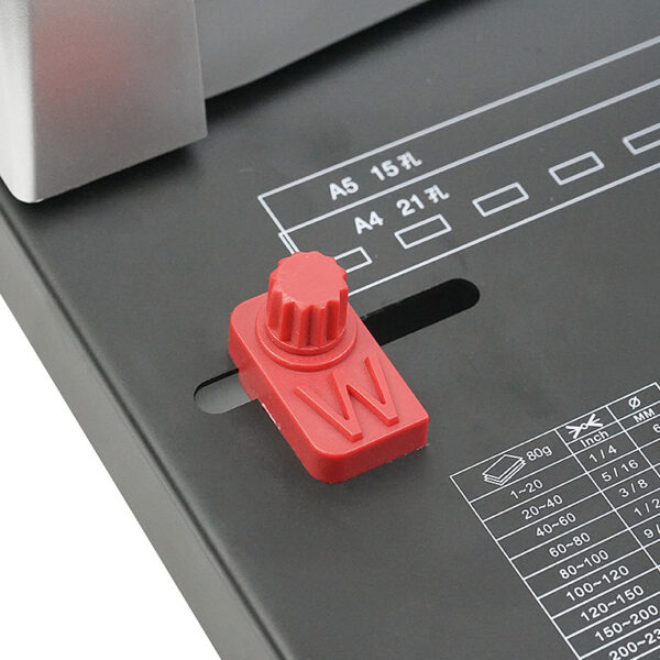 A4 Clamp Strip Punching Machine 21-Hole Bidding Book Binding Machine 10-Hole Apron Clamp Strip Binding Machine - Image 4