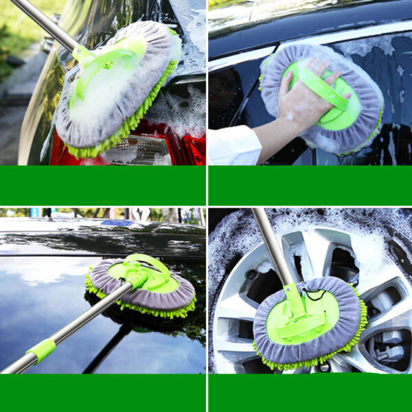 Chenille Three-Section Wax Brush Car Wax Duster Car Chenille Cleaning Brush Car Retractable Cleaning Brush - Image 4