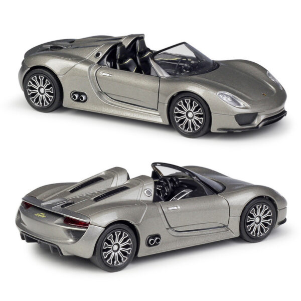 Porsche 918 Spyder Concept Simulation Alloy Car Model Pull Back Car - Image 5