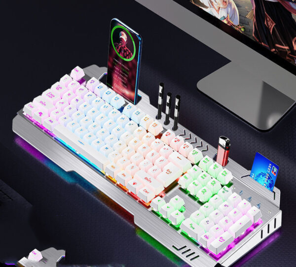 Mechanical Hand Keyboard, Mouse And Earphone Three Piece Suit Wired Computer Notebook Chicken Eating Game - Image 8