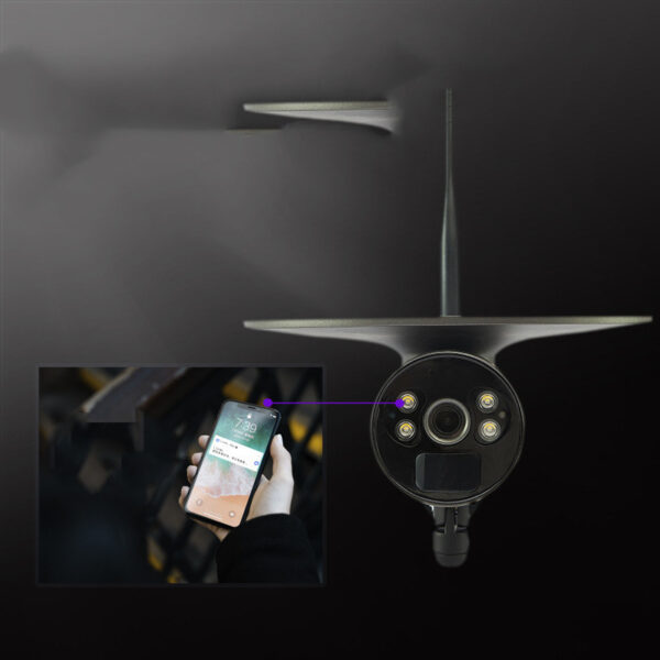 New Solar Wireless WIFI Camera 4G Outdoor High-definition Full Color Mobile Phone Remote Monitoring Camera - Image 3