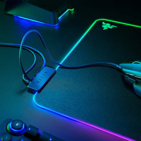 Razer Firefly Hard V2 RGB Game Mouse Pad Can Customize The Built-in Cable Non Slip Rubber Base - Image 7