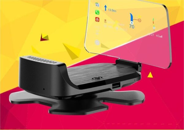 New HUD Head-up Display CarplayY Car HD Speed Digital Projector - Image 4
