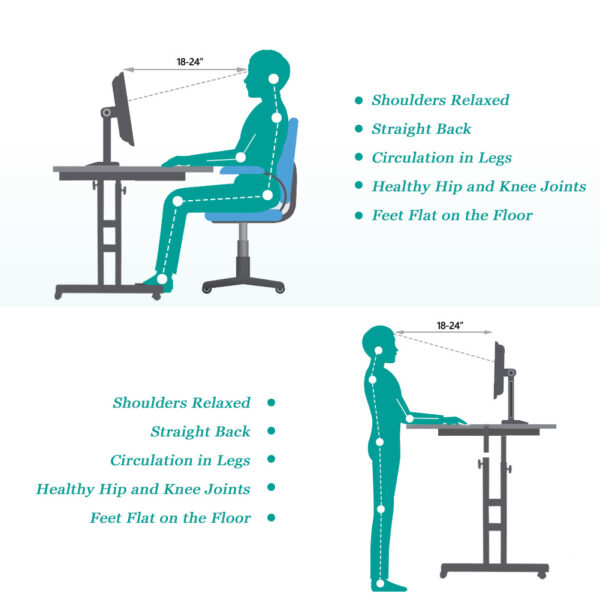 Multi purpose Height Adjustable Laptop Desk Table - Image 4