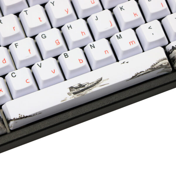 PBT Wangjiang Plum Keycap 109 Key OEM Height Korean Japanese - Image 6