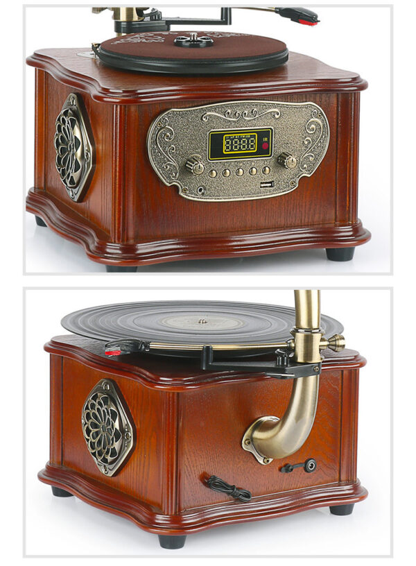 Retro Petunia Vinyl Record Player Retro Phonograph Bluetooth Audio - Image 10
