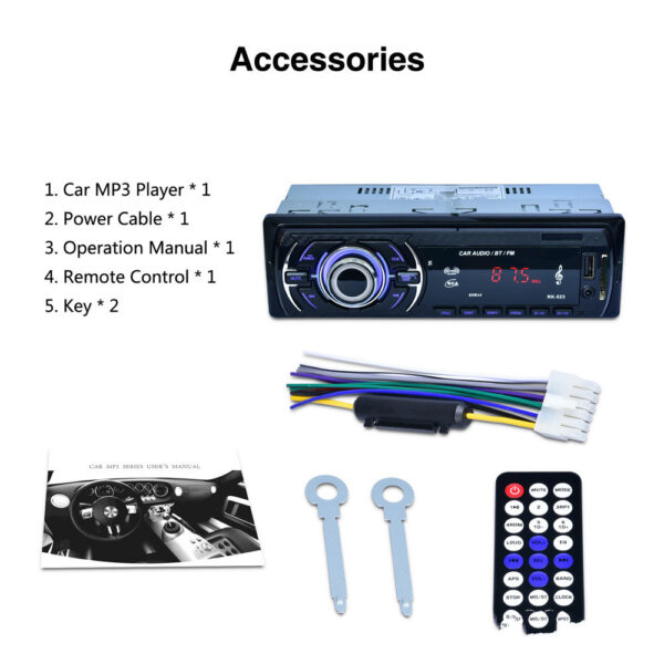 Bluetooth Car Card Inserting Machine U Disk Locomotive Car Mp3 - Image 4