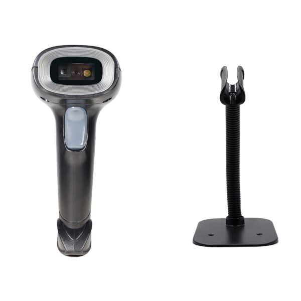 Barcode Scanner USB Connection Wired 1D 2D Barcode Scanning Reader with Stand for Market Warehouse Library - Image 3