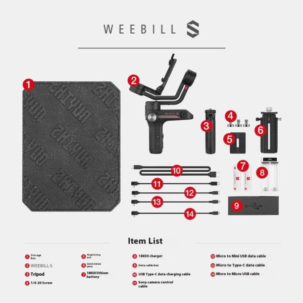 Single Lens Reflex Mirrorless Camera Hand-held Tripod Head Stabilizer - Image 4