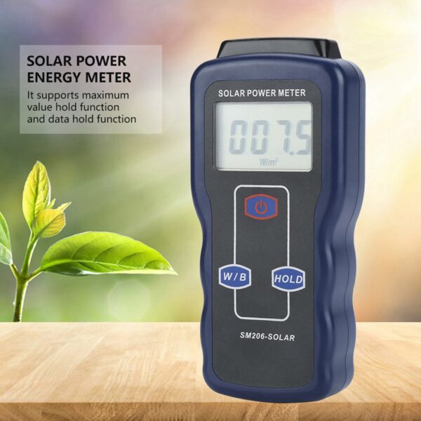 SM206 Digital Solar Power Meter Sun Light Radiation Measuring Testing Instrument - Image 6