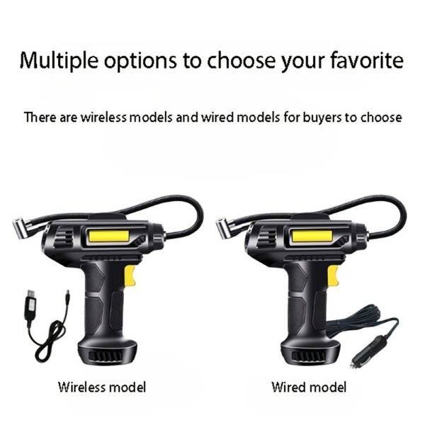 Car Tire Inflator Wireless Intelligent Digital Display Portable Handheld Car Inflator Bicycle - Image 4