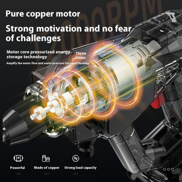Portable Car Washing Machine Charging Car Washing Gun Wireless High Voltage - Image 7