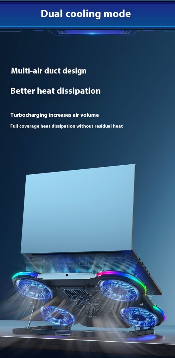 Notebook Play Speed Cooling 4-core Laptop Cooler - Image 9