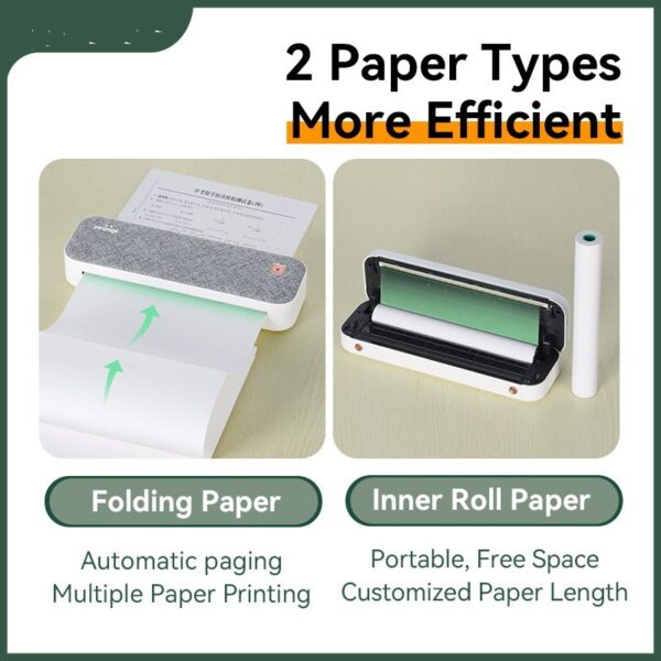 Mini A4 Printer Household Small Portable Ink-free Error Machine - Image 3