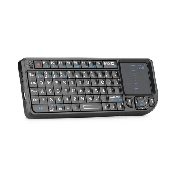 Mini Wireless Keyboard with Backlight Laser Pointer Multimedia for TV Computer