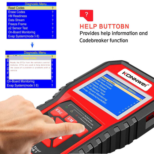 KW850 OBD2 CAN BUS Code Reader car engine fault code detector scanner - Image 3