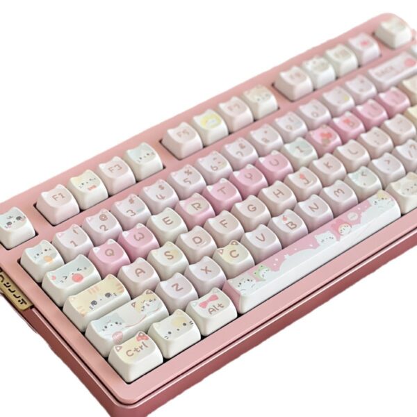Meow Meow Team Height Five-sided Sublimation 141 Full Set Key Cap - Image 3